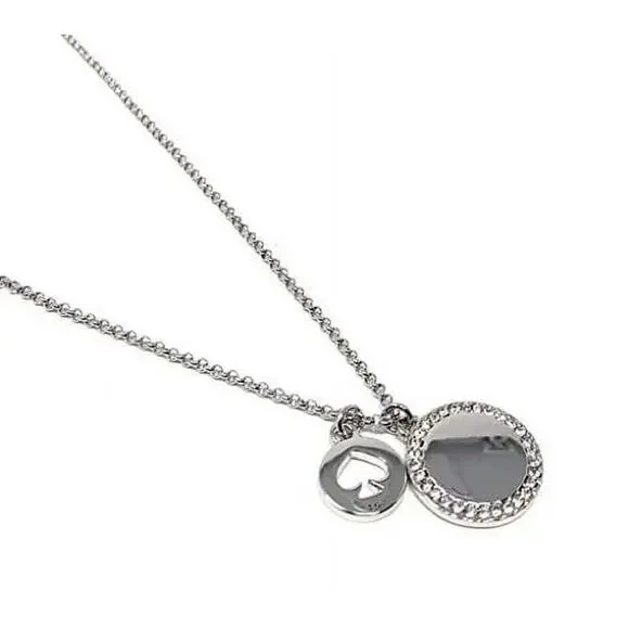 Kate Spade Spot The Spade Pave CZ Charm Pendant Necklace - Picture 9 of 9